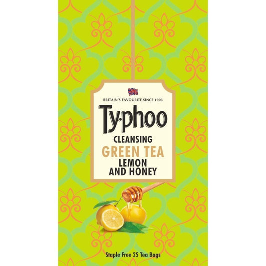 TYPHOO GREEN TEA LEMON HONEY 25 TEA BAGS
