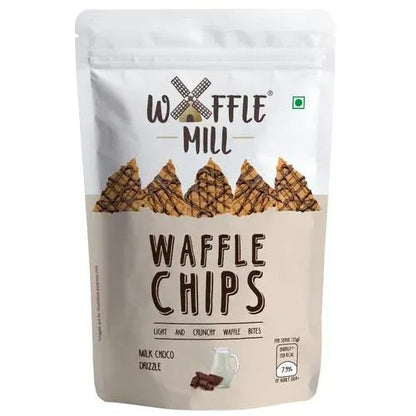 WAFFLE MILL CHIPS MILK CHOCO DRIZZLE 85 GM