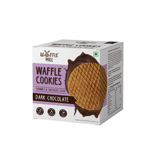 WAFFLE MILL DARK CHOCOLATE COOKIES 70GM