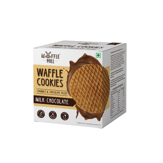 WAFFLE MILL MILK CHOCOLATE COOKIES70GM