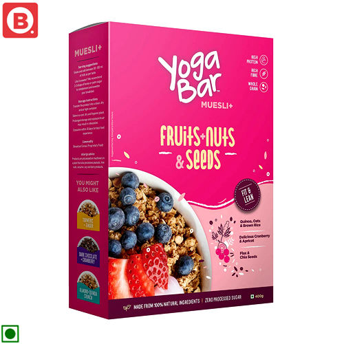 YOGA BAR MUESLI FRUITS NUTS SEEDS 400G – TGO