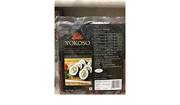 YOKOSO SUSHI NOORI SHEET 28 GM