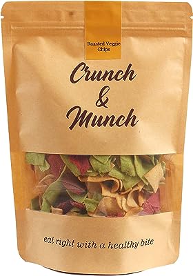 CRUNCH AND MUNCH ROASTED VEGGIE CHIPS 150GM