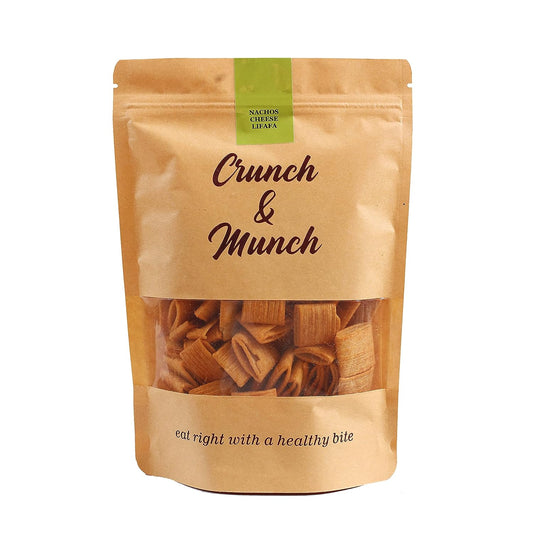 CRUNCH AND MUNCH NACHOS CHEESE LIFAFA 150GM