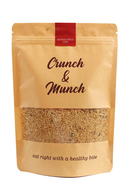 CRUNCH AND MUNCH QUINOA CHILLI LIME 150GM