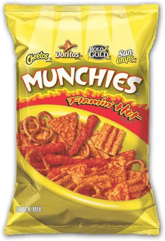 Munchies Flaming Hot Cheetos, Doritos, Rold Gold ,Sun chips 262.2 gm