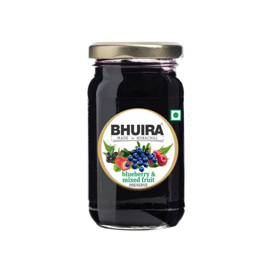 BHUIRA BLUEBERRY AND MIXED FRUIT PRESERVE 240G