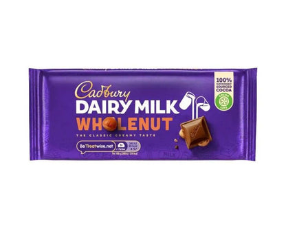 CADBURY DAIRY MILK WHOLE NUT 120 GM