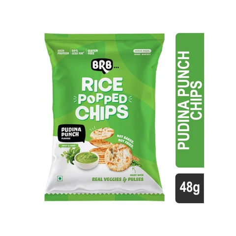 BRB RICE POPPED CHIPS PUDINA PUNCH 48GM
