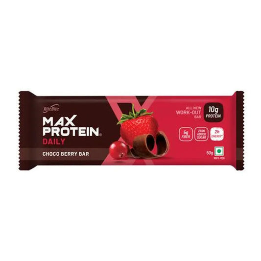 RITEBITE MAX PROTEIN CHOCO BERRY BAR 50GM