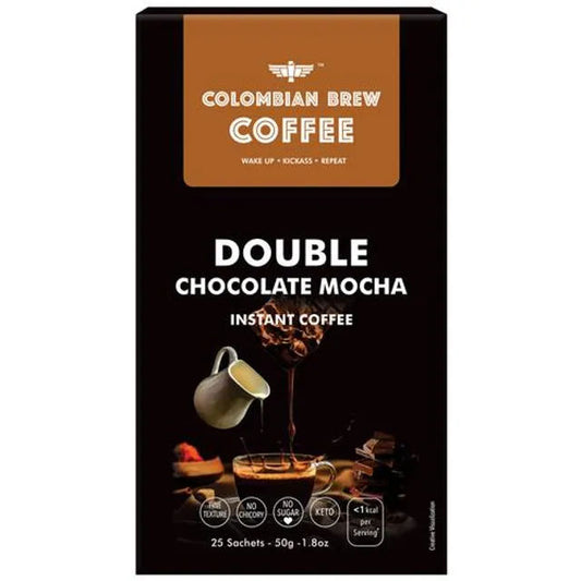 COLOMBIAN BREW COFFEE DOUBLE CHOCOLATE MOCHA 50GM