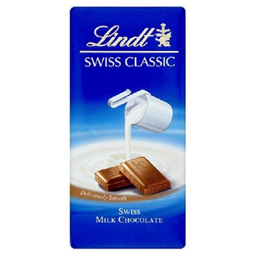 LINDT SWISS MILK CHOCOLATE 100GM