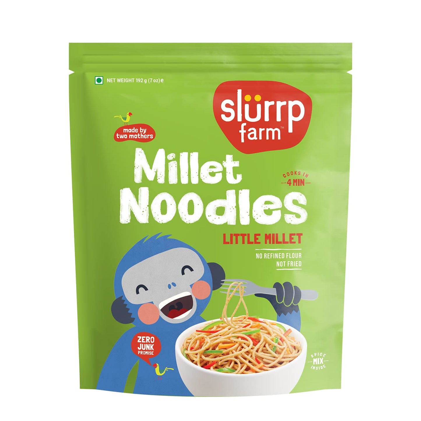 SLURRPFARM MILLET NOODLES LITTLE MILLET 192 GM