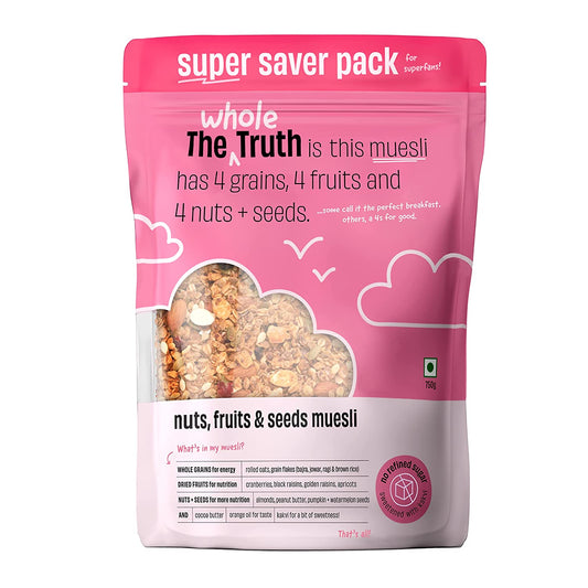 THE WHOLE TRUTH NUTS, FRUITS SEEDS MUESLI 350 GM