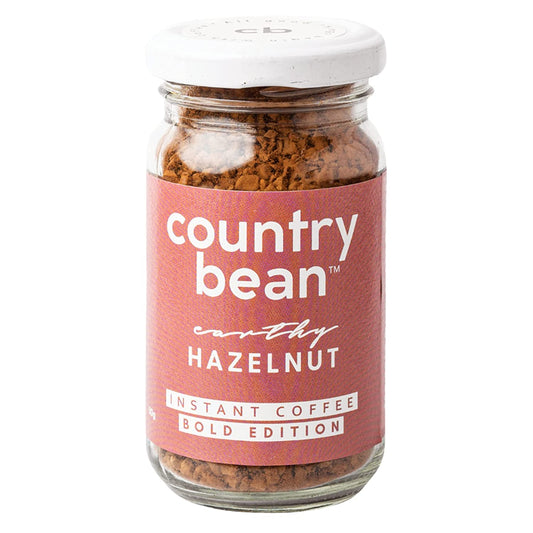 COUNTRY BEAN HAZELNUT INSTANT COFFEE 50GM