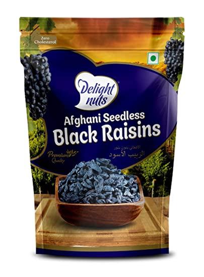 DELIGHT NUTS BLACK RAISINS 200 GM