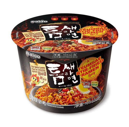 PALDO TEUMSAE STIR-FRIED RAMEN 105 GM TGO9 