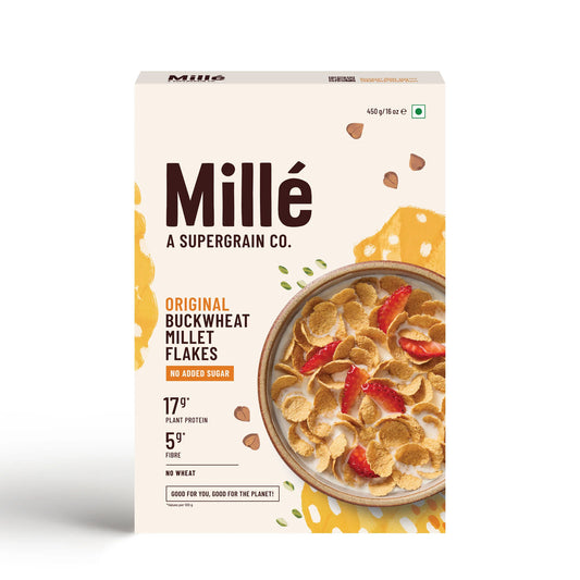 MILLE CHOCOLATE BUCKWHEAT MILLET FLAKES 450GM