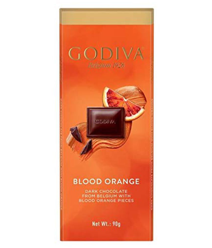 GODIVA BLOOD ORANGE DARK CHOCOLATE 90G