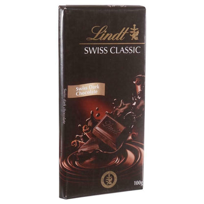 LINDT SWISS CLASSIC DARK CHOCOLATE 100 GM