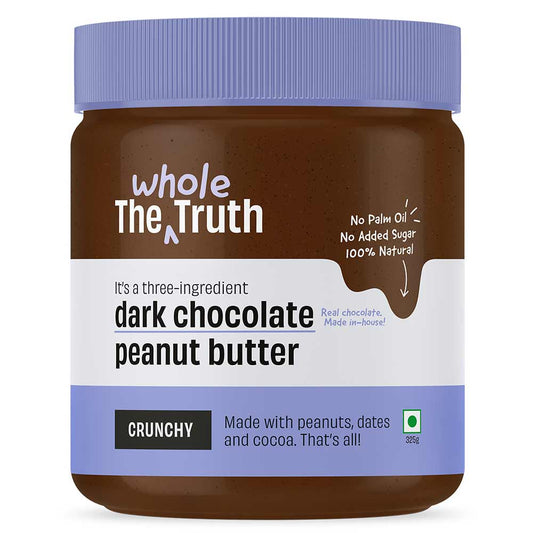 THE WHOLE TRUTH DARK CHOCOLATE PEANUT BUTTER CRUNCHY 235 GM